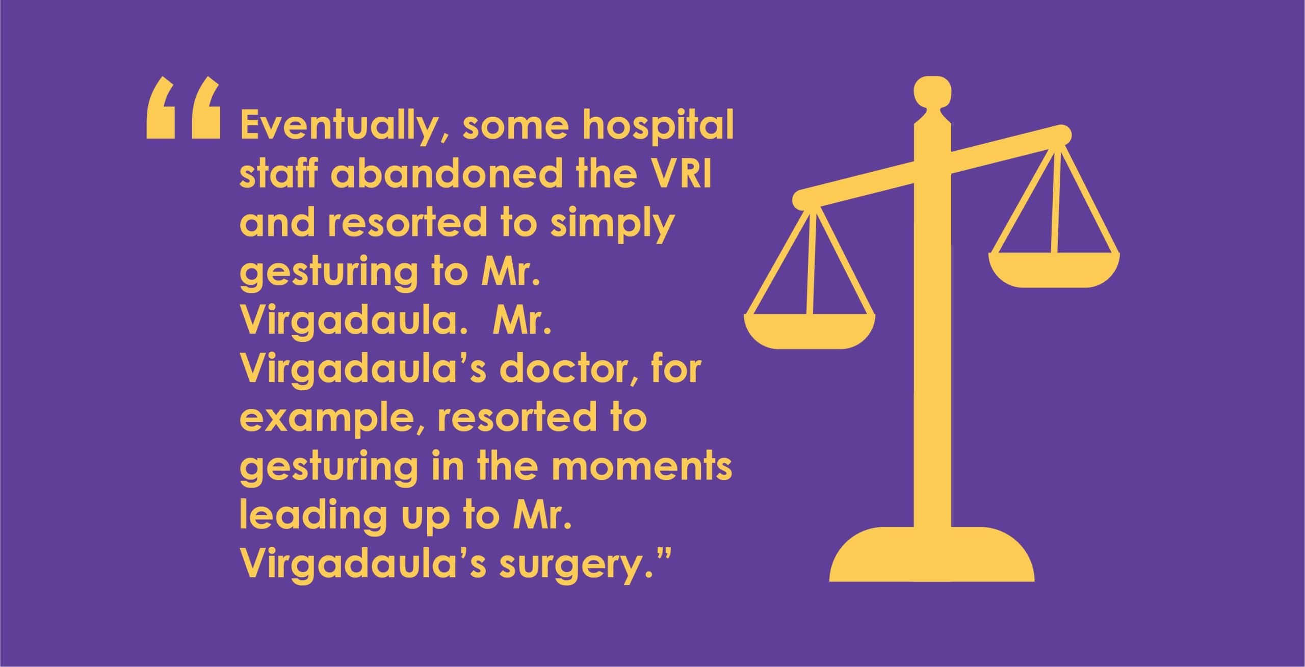 The federal ruling from Sunderalnd et al. v. Bethesda Hospital Inc. has serious implications for healthcare providers using Video Remote Interpreting.