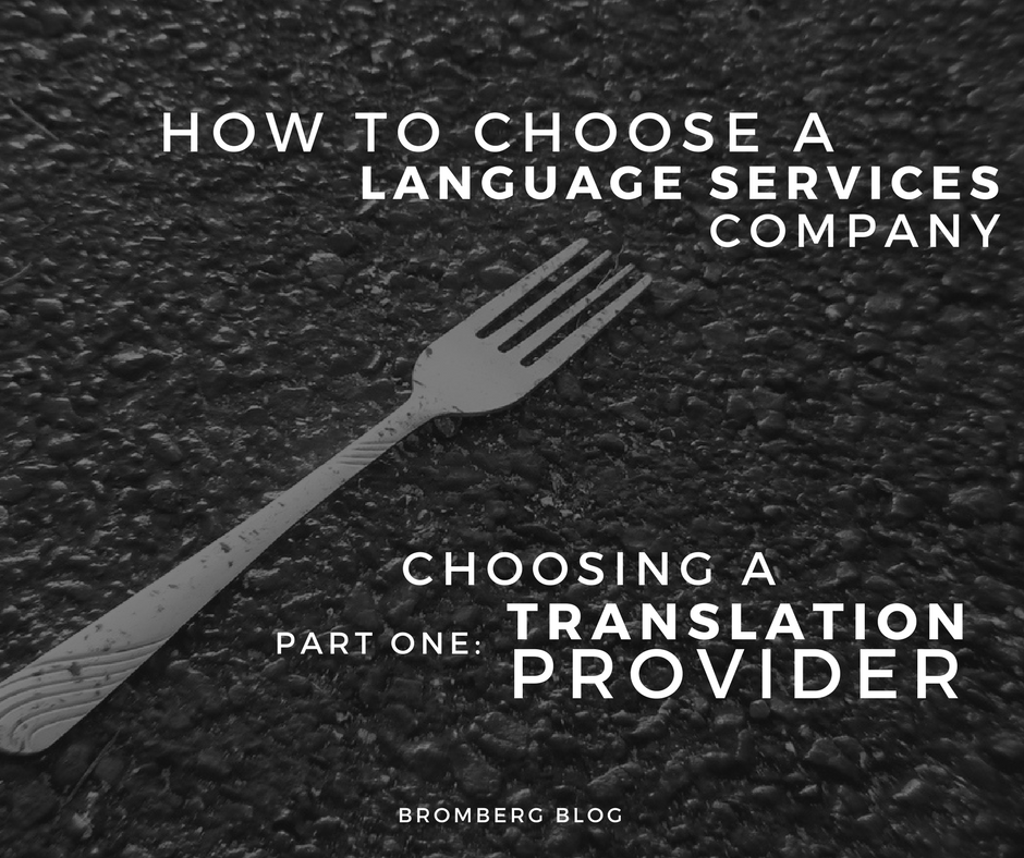 Choosing a Translation Provider