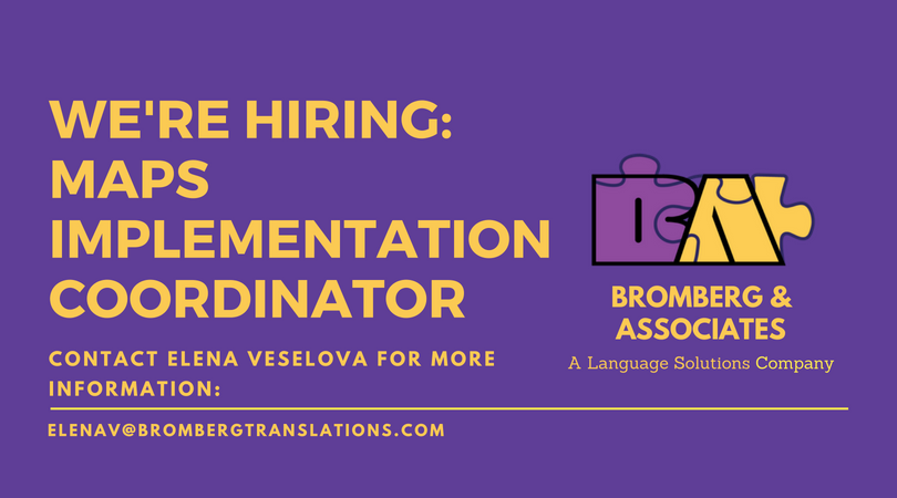 We're Hiring: Bilingual Multicultural Awareness Programs (MAPS) Implementation Coordinator