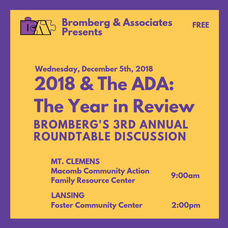 2018 & The ADA: The Year in Review