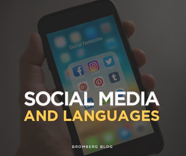 Social Media and Languages available