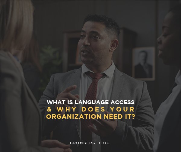 Bromberg & Associates | What is Language Access & Why Does Your Organization Need It?